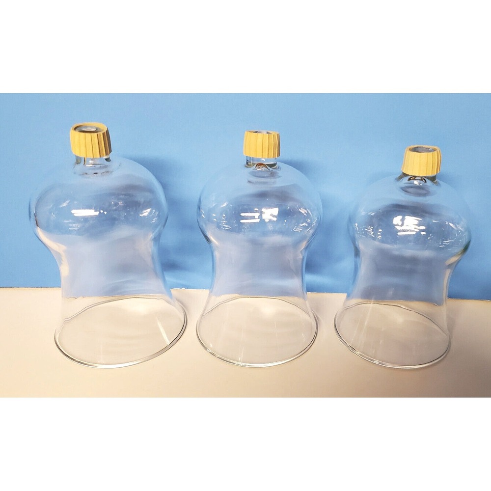 Votive Cups Peg Clear Glass Candle Home Interiors Homco W/ New Grippers QTY 3